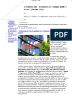 OCDE-Note de synthese 214 - Tendances de l’emploi public-2-11-2011 - Centre d’Analyse Strategique