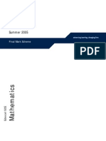 S2 June 2005 Mark Scheme