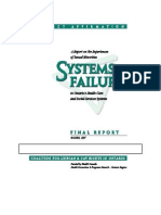Systems Failure: Report On The Experiences of Sexual Minorities in Ontario's Health-Care and Social-Services Systems