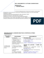 Integracion de La Movilizacion Nacional Por La Comprension Lectora en Los Carteles Diversificados