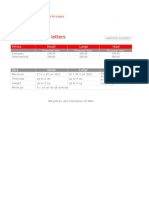 Prices Registered Letter (Posten) 1.1.2013