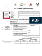 Portada Portafolio Evidencias CECyTEH 2013