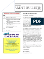 ES Parent Bulletin Vol 20 (29 May 2009)
