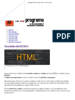 Novedades HTML5