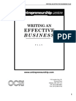  Business Plan - Writing an Effective Business Plan