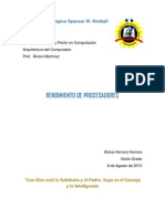 Rendimiento de Procesadores - Abisai Herrera PDF