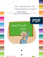 Detección y Prevención Del Maltrato Infantil Desde El Centro Educativo.