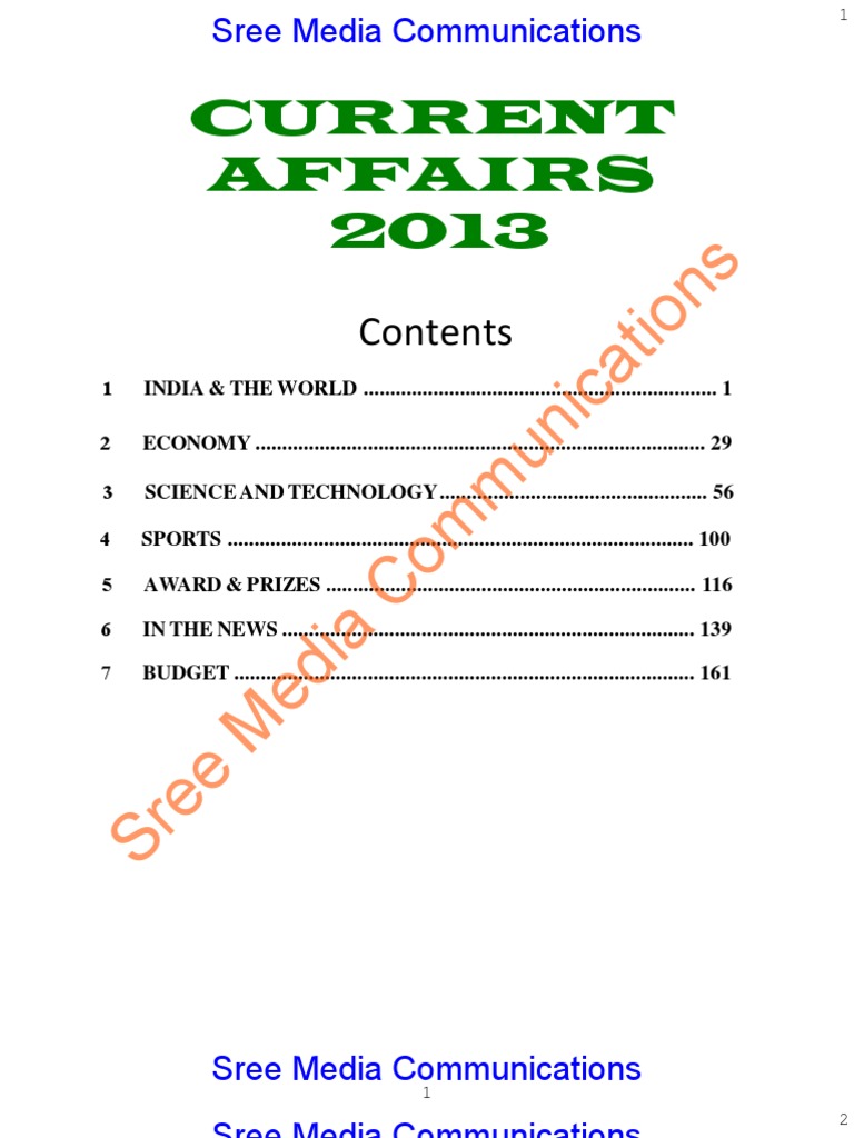 Current-Affairs 2013 Complete Guide PDF Palestinian National Authority Afghanistan