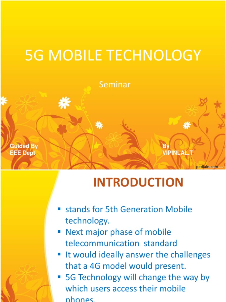 Overview of 5G Mobile Technology | PDF | 4 G | Mobile Phones