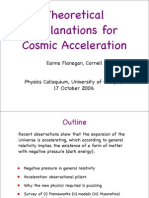 Theoretical Explanations For Cosmic Acceleration: Eanna Flanagan, Cornell