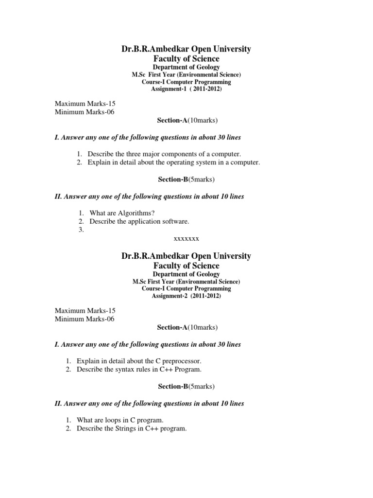 Environmental science assignment university