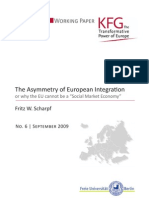 Working Paper: The Asymmetry of European Integration