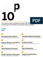 SAP TopTen Suite on HANA