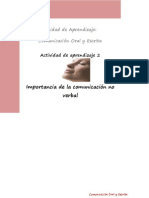 Importancia de La Comunicacion No Verbal