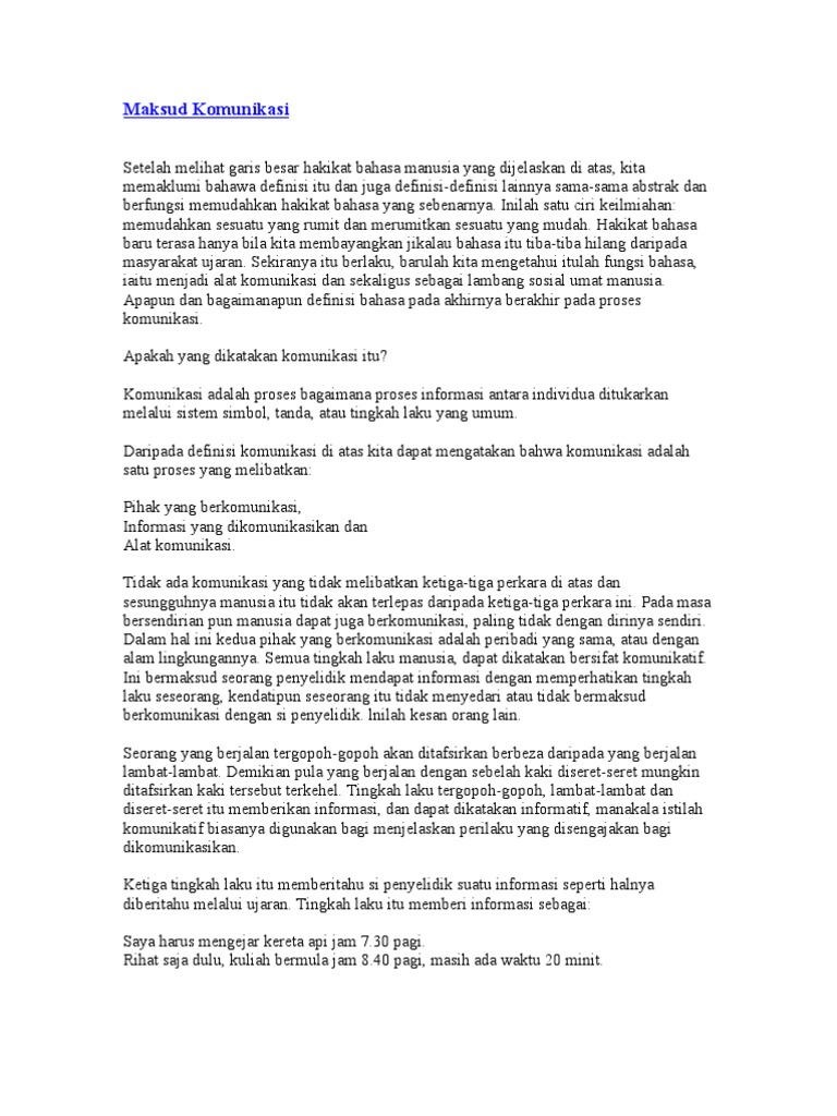Maksud Komunikasi Pdf