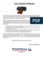 Kode Error Printer Canon IP Series