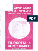 XX Semana Galega de Filosofía