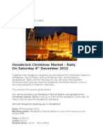 Osnabrück Christmas Market - Rally On Saturday 8 December 2012