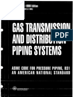 Asme b31.8 - 1999 (Gas Transmission and Distribution Piping