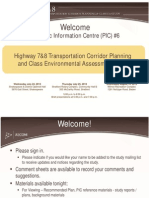 Public meeting information Highway 7 & 8 corridor study July 23 2013