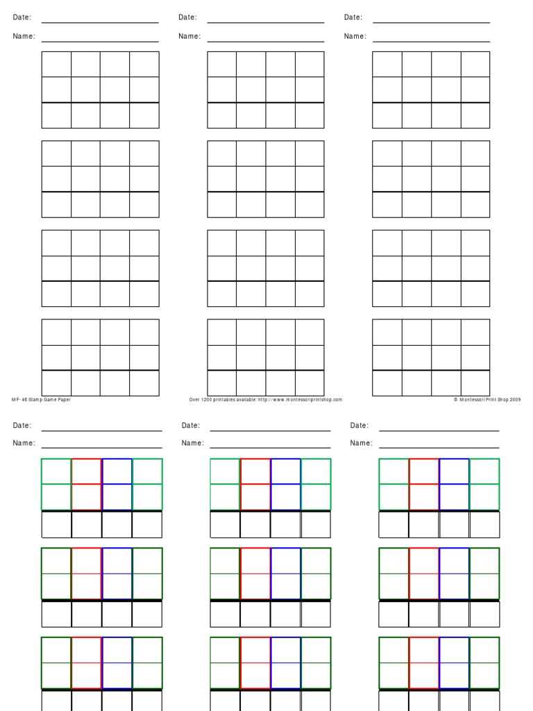 MF-46 Stamp Game Paper | PDF | Sports & Recreation
