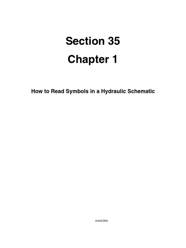 Hydraulic Schematic Reading PDF Valve Pump