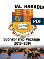 IC Kabaddi 2013 Sponsorship Dossier Final