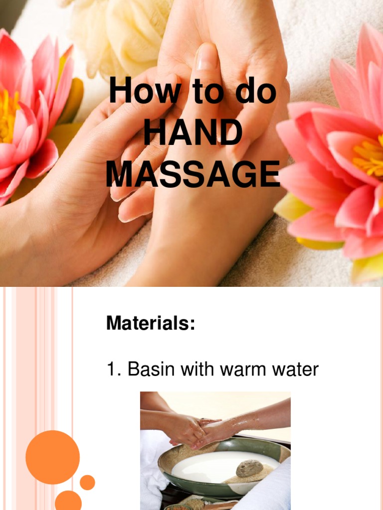 Hand Massage Step-by-Step Guide | PDF | Self-Improvement
