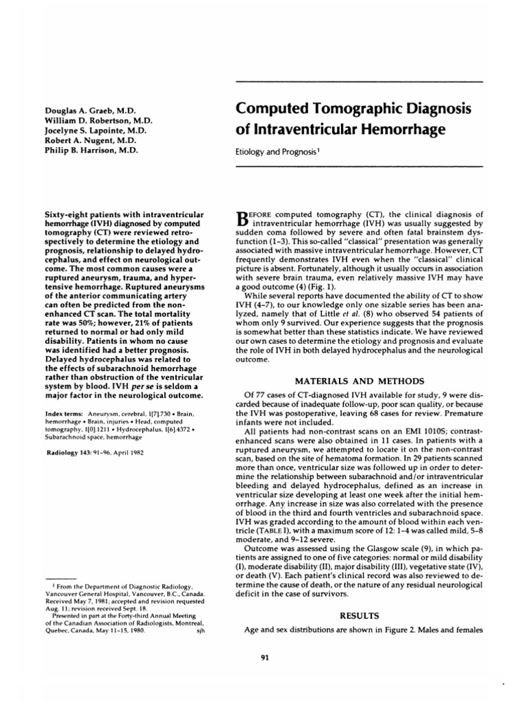 Graeb+IVH+Score 2 | Diseases And Disorders | Neurology