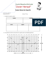 Examen de Geo 2sec Mes de Junio