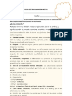 GUIA DE TRABAJO CON NOTA 6° Básico 09 - 07 - 2013