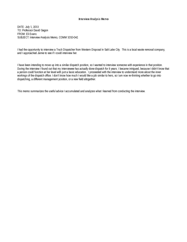Insights from Truck Dispatcher Interview | PDF | Career & Growth