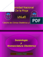 UNLAR Semiologia y Nomenclatura Obstetrica