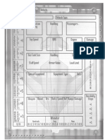 Aircraft Sheet - Deadlands