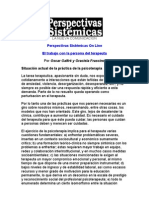 El Trabajo Con La Persona Del Terapeuta