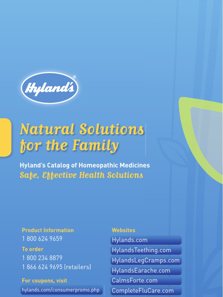 Hyland Catalog PDF Common Cold Indigestion