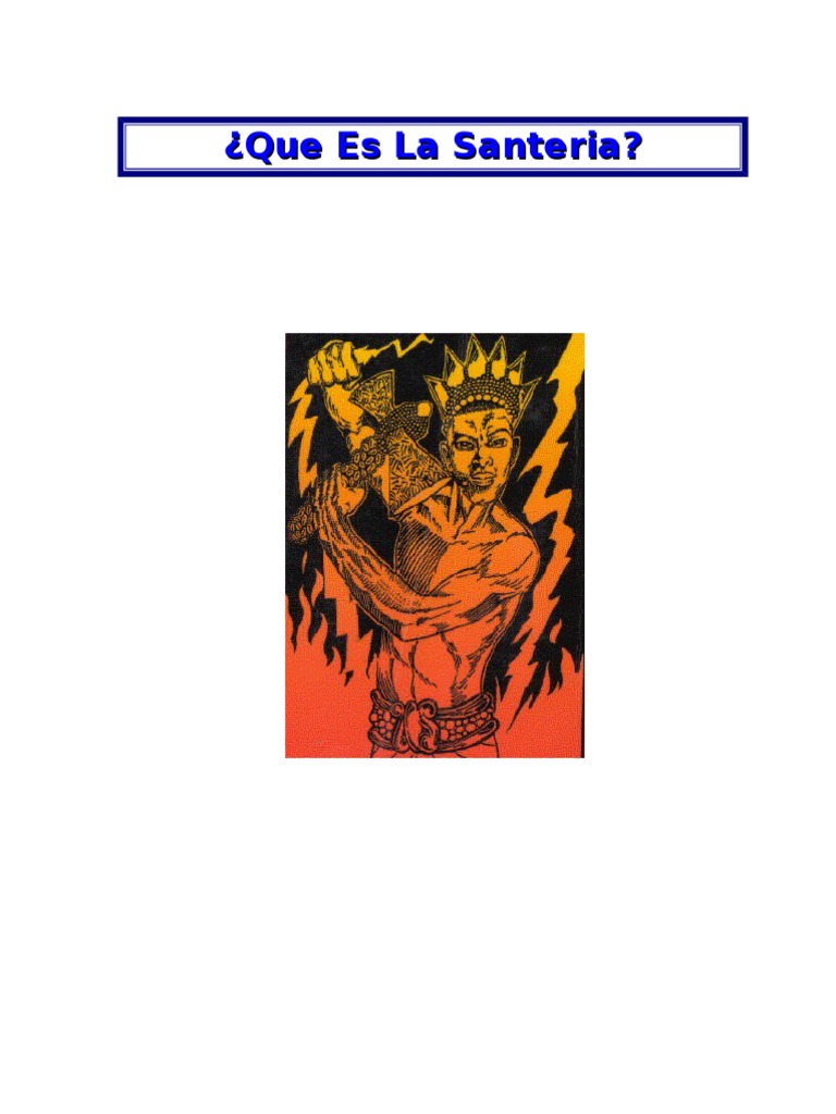 Que Es La Santeria Pdf