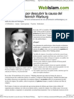 DIETA ALCALINA Y ACIDA - Premio Nobel Por Descubrir La Causa Del Cáncer - Otto Heinrich Warburg - Webislam
