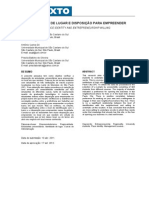 IDENTIDADE DE LUGAR E DISPOSIÇÃO PARA EMPREENDER