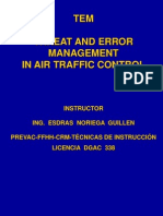 Gestión de amenazas y errores en control de tráfico aéreo