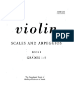 Escalas Violin ABRSM 1-5 Poster