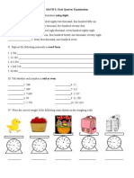 MATH 3: First Quarter Examination