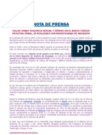 Nota de Prensa Demus PDF