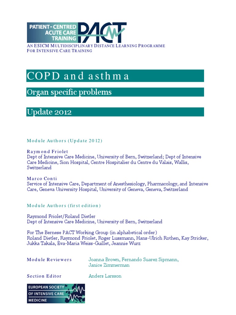 COPD and Asthma Final | PDF