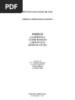 Sfantul Ioan Gura de Aur, Comentariu La Epistola Catre Romani | PDF