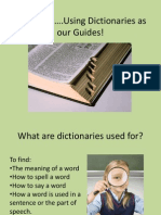 Using A Dictionary