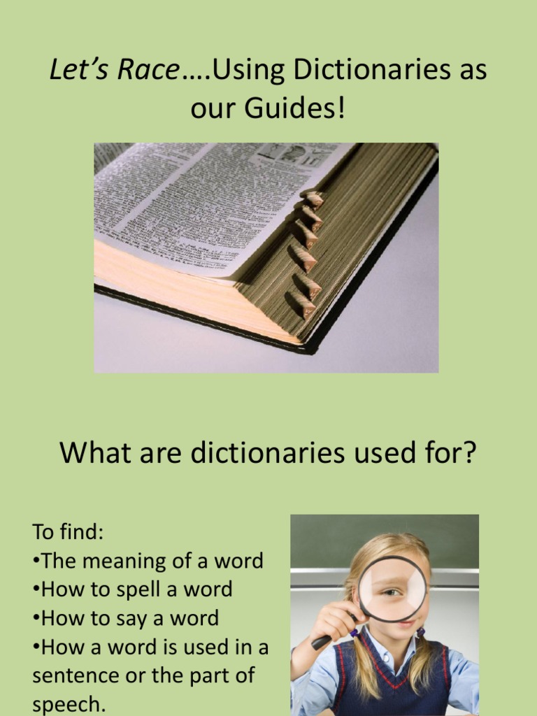 Using A Dictionary | PDF