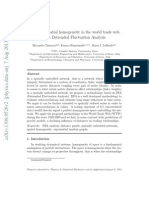 Detecting Spatial Homogeneity in The World Trade Web With Detrended Fluctuation Analysis