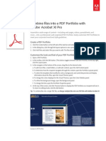 Adobe Acrobat Xi Combine Files Into PDF Portfolio Tutorial Ue