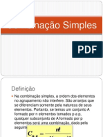 Combinação Simples